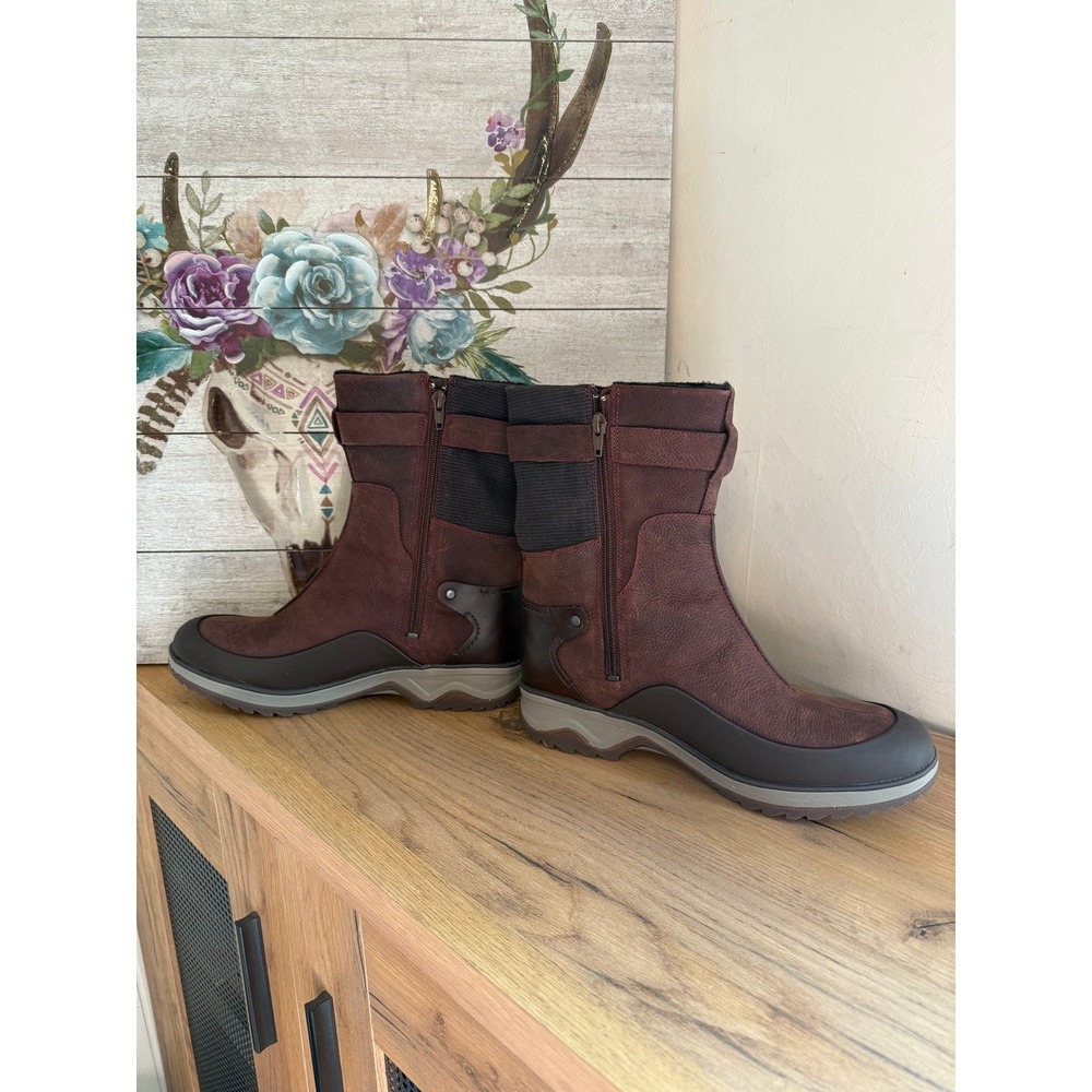 Merrell Women's GORE-TEX Waterproof Leather Winter Snow Boots Brown Size 10 - Picture 2 of 8